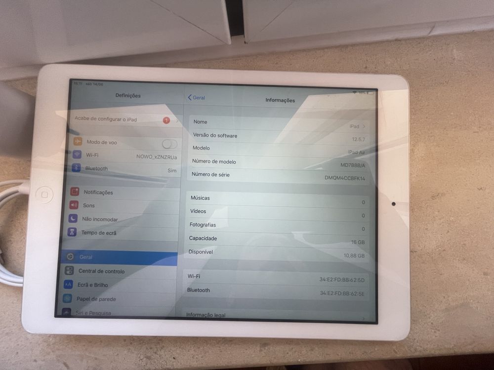 Ipad Air 16gb wifi branco