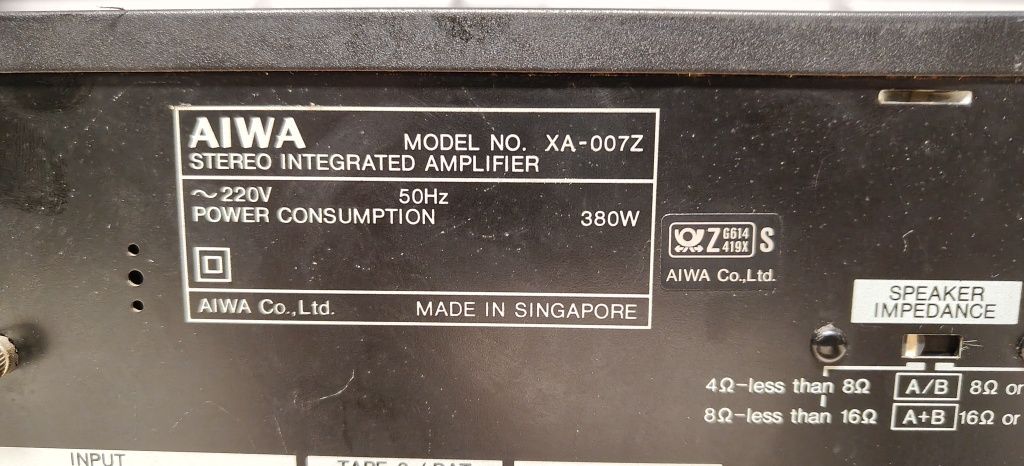 Wzmacniacz AIWA XA-007Z. Stereo