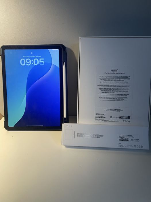 iPad Air 5 generacji M1 256GB plus rysik Pencil 2 gen
