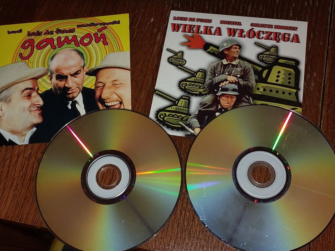 DVD komedie z Louis de Funes Wielka Włóczęga GAMOŃ 4godziny 2xDVD=80zł