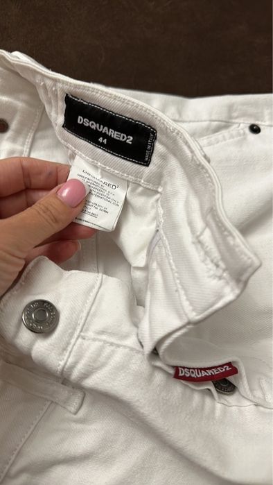 Джинси білі чоловічі dsquared2