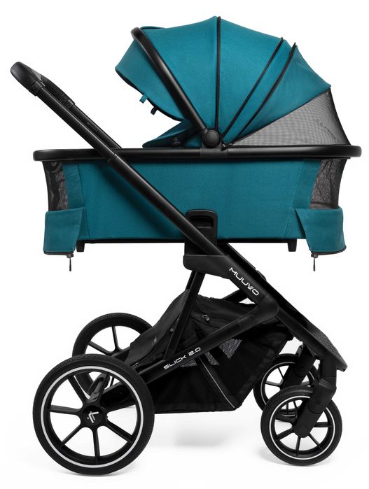 Wózek Muuvo SLICK 2.0 2w1 Lekki Składany Gondola+Spacerówka +Adaptery