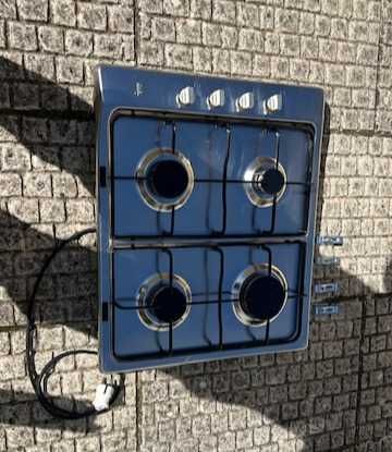 Placa inox de fogão a gás propano canalizado Teka (acend. Elect)