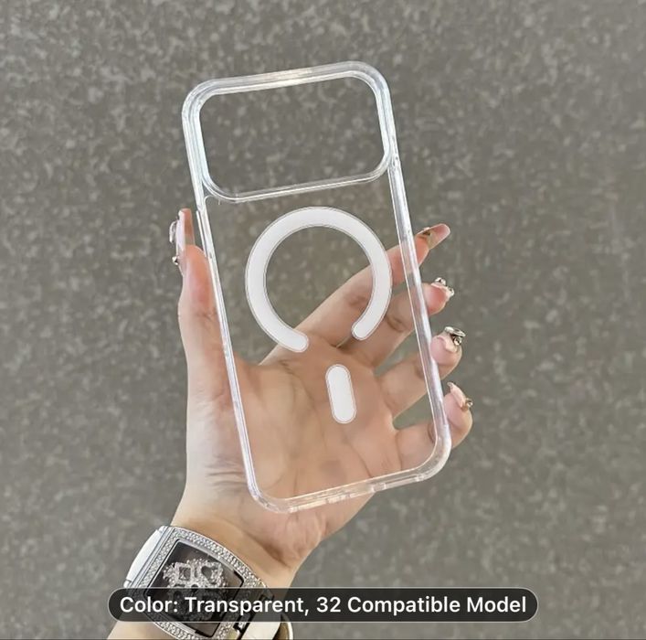 Capa Transparente para iPhone 12 até 17 Plus – Nova