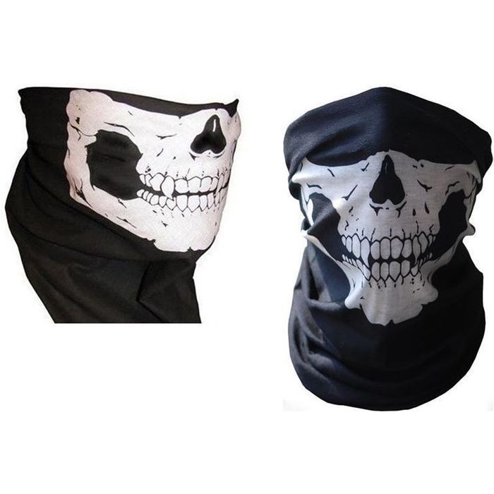 Komin czaszka bandana szalik osłona twarz rower motor szyję maska