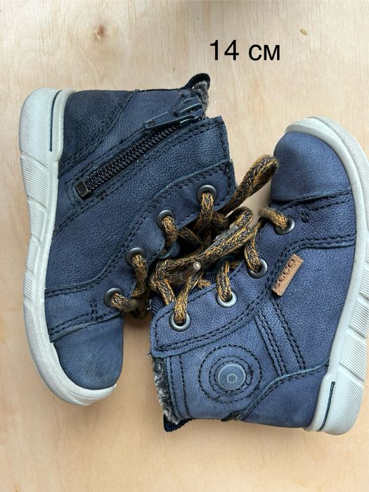 Демісезонні/єврозима чобітки черевики  ecco  22 й розмір