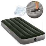 MATERAC 1os z pompka nożną INTEX 64760 welurowy 191 x 76 x 25 cm s980