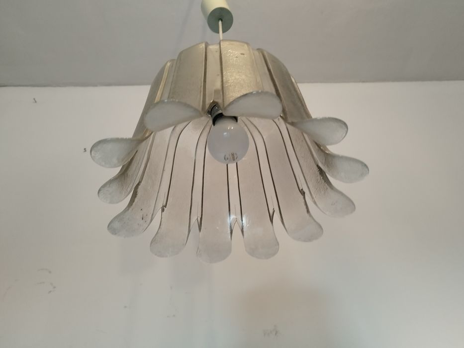 żyrandol lampa wisząca KWIAT lata 70-te antyk