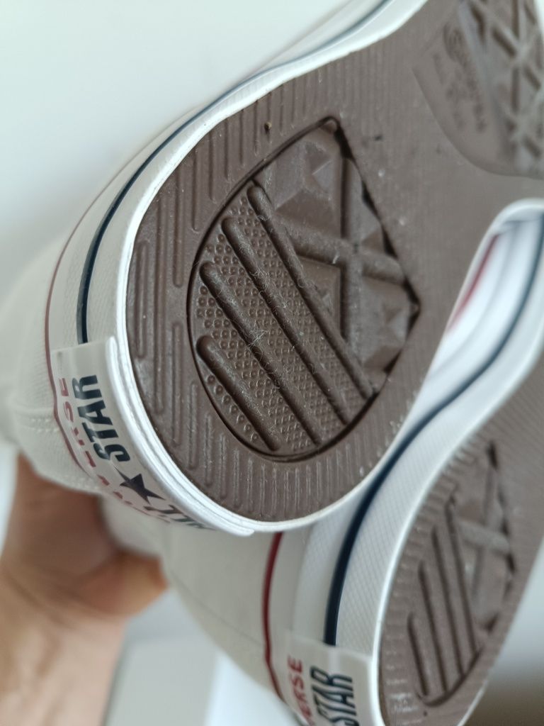 Converse r.44 (28.5 cm) trampki męskie białe wysokie