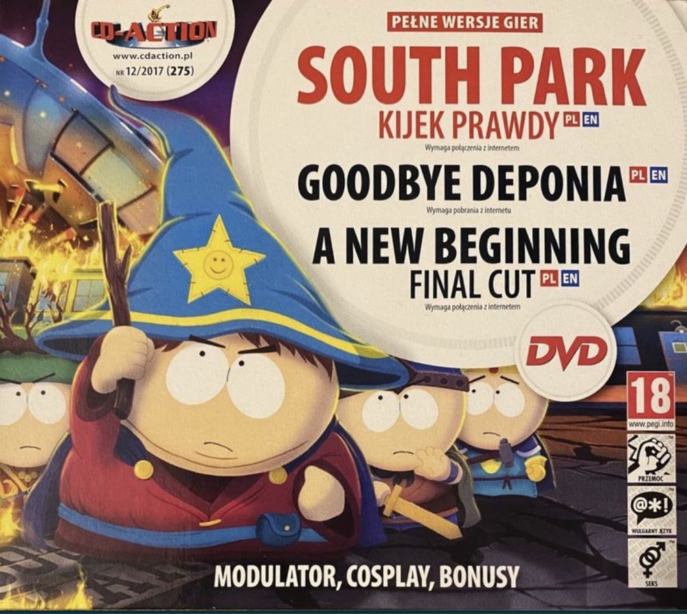 CD-Action DVD nr 275: South Park, Goodbye Deponia, A New Beginning