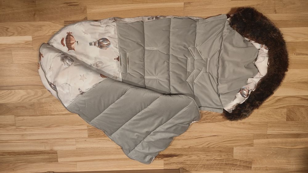 Śpiworek zimowy z futrem Lamila 1-3 lat O/XL