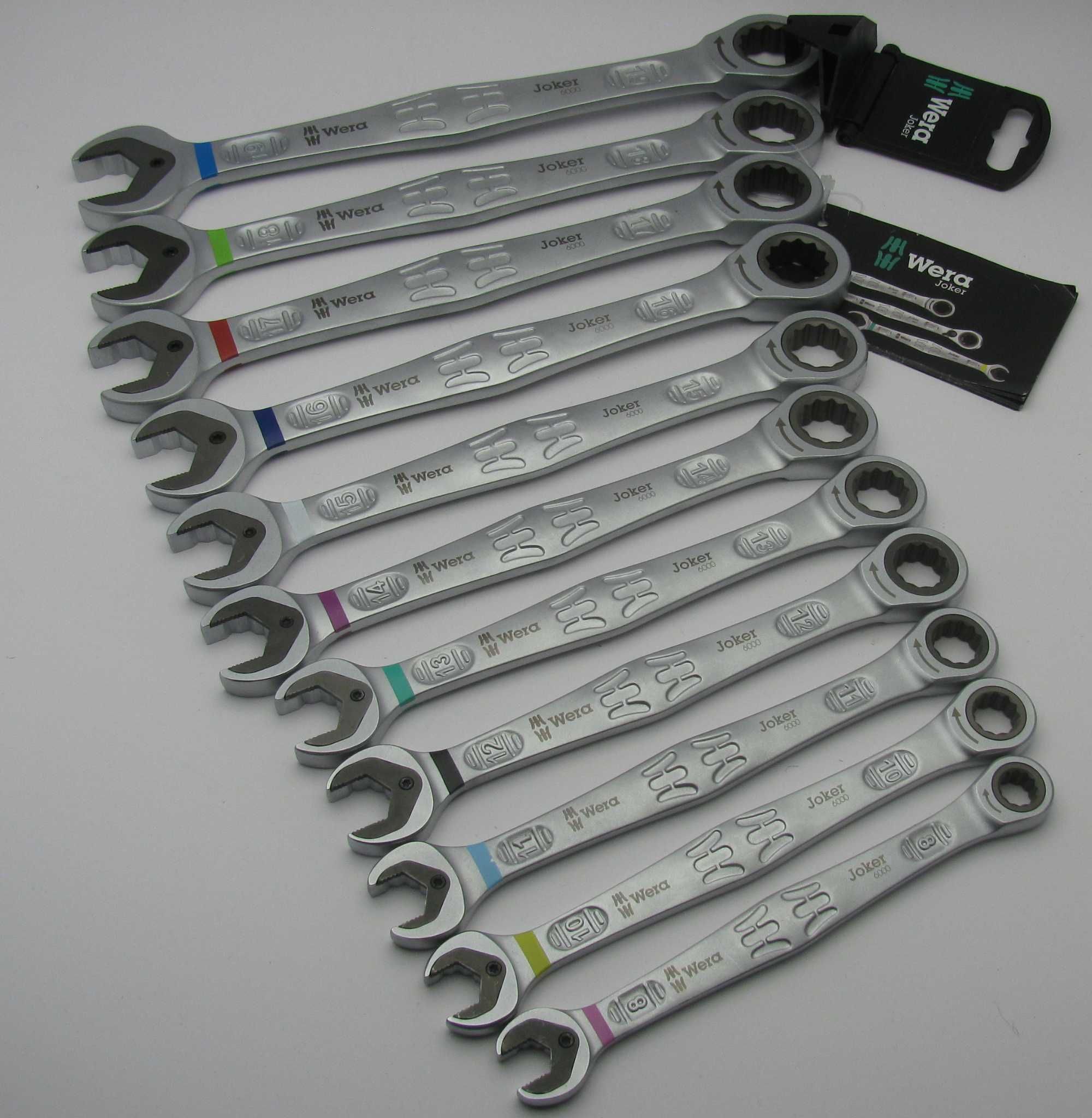 WERA Joker 6000 MEGA zestaw x11 Kluczy oczkowych z grzechotką r. 8-19