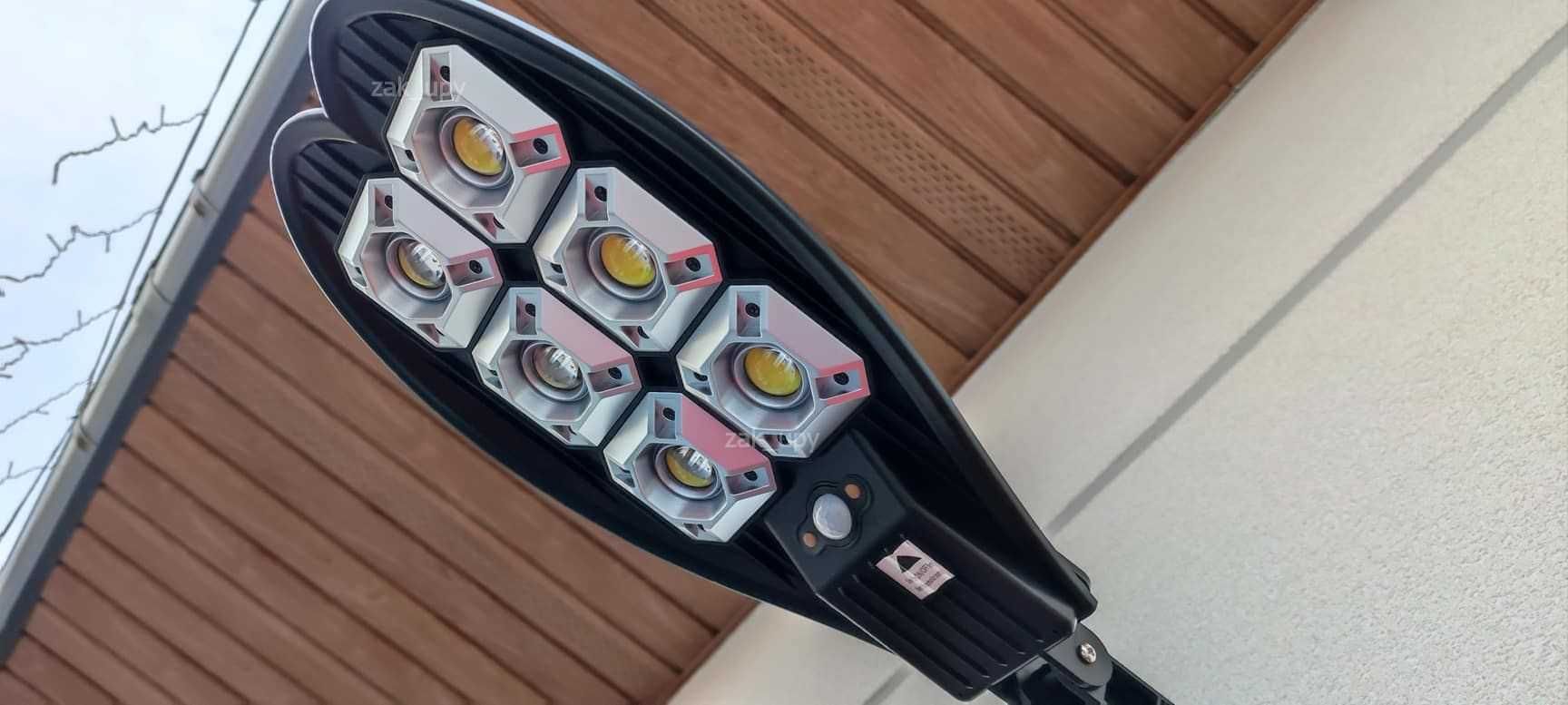 Lampa solarna uliczna latarnia led pilot czujnik ruchu zmierzchu 2szt