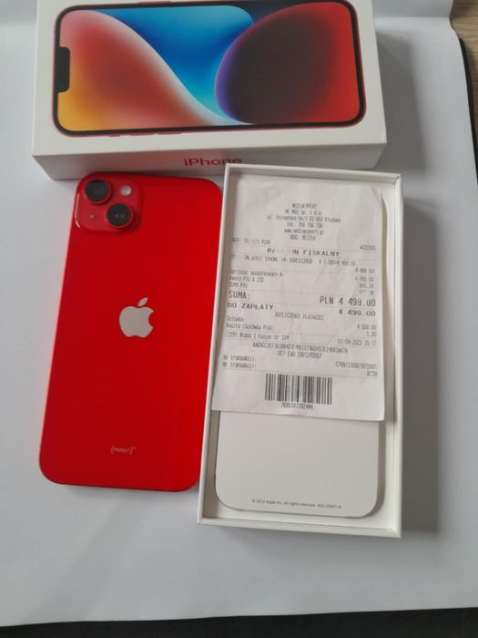 Iphone 14 plus 128gb Czerwony red