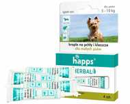 Krople na pchły dla małych psów Happs (5-10kg)