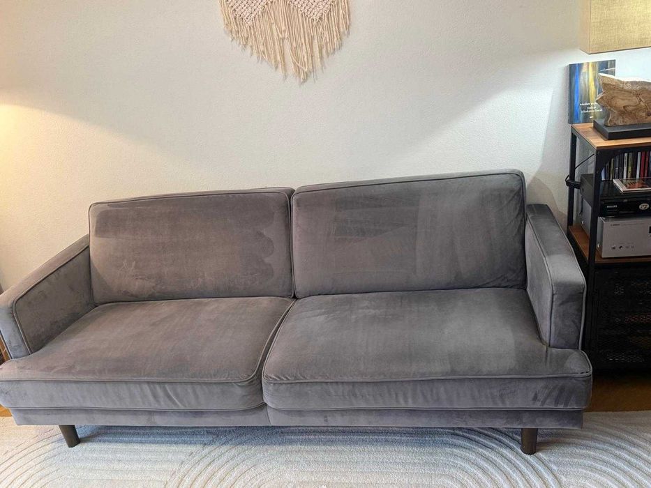 Szara Sofa 205 x 80 cm