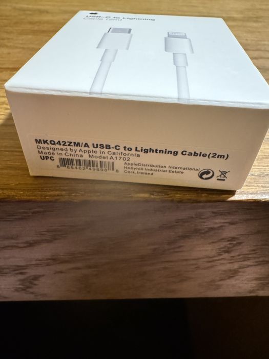 Nowy oryginalny kabel Apple Iphone USB-C na Lightning 2m