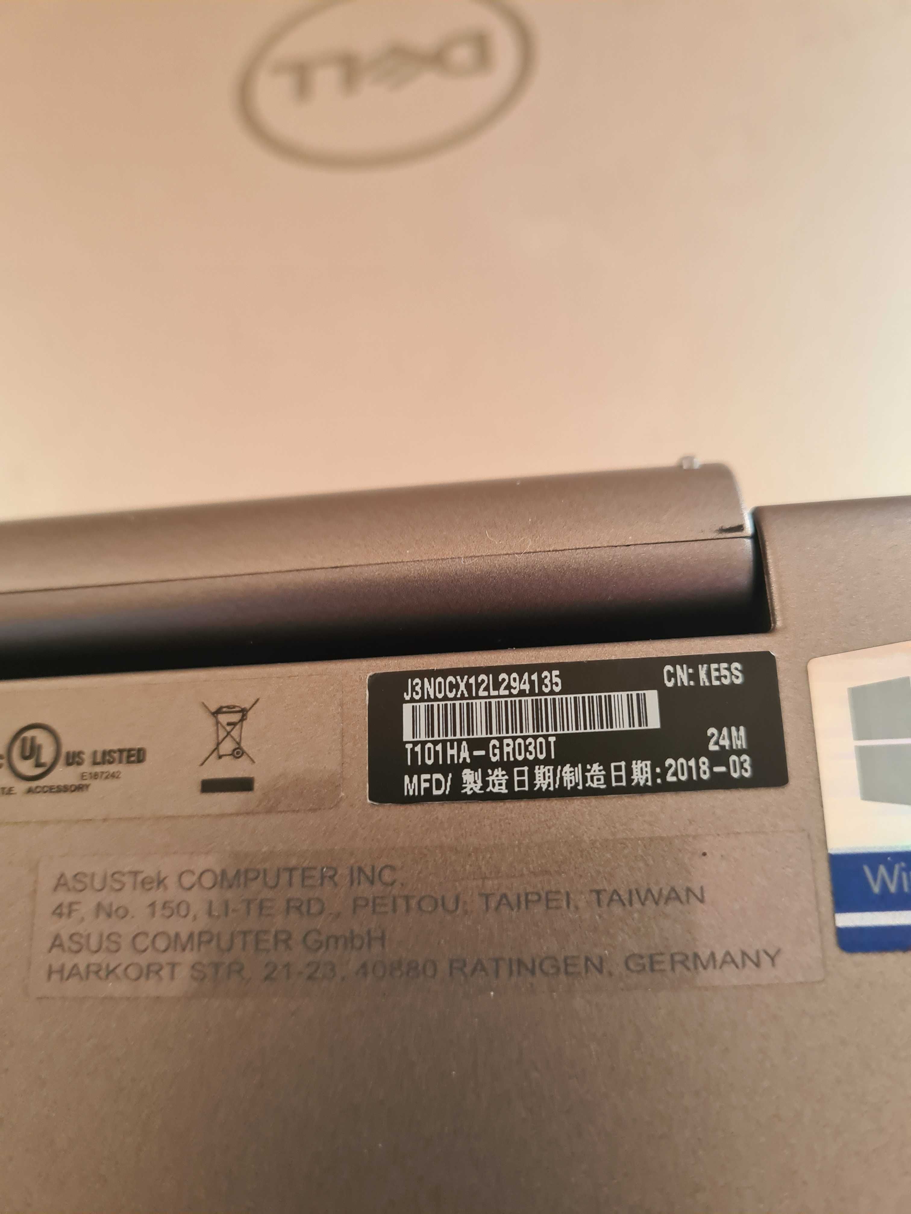 Laptop Tablet ASUS Transformer T101HA-GR030T - Szary