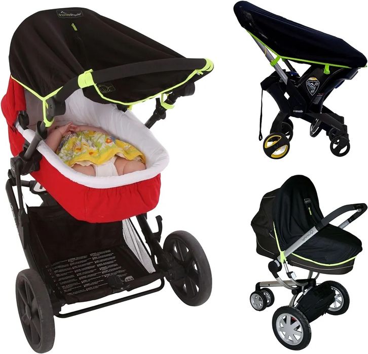 Москитка на коляску, москітна сітка на візочок, козирьок сонцезахисний