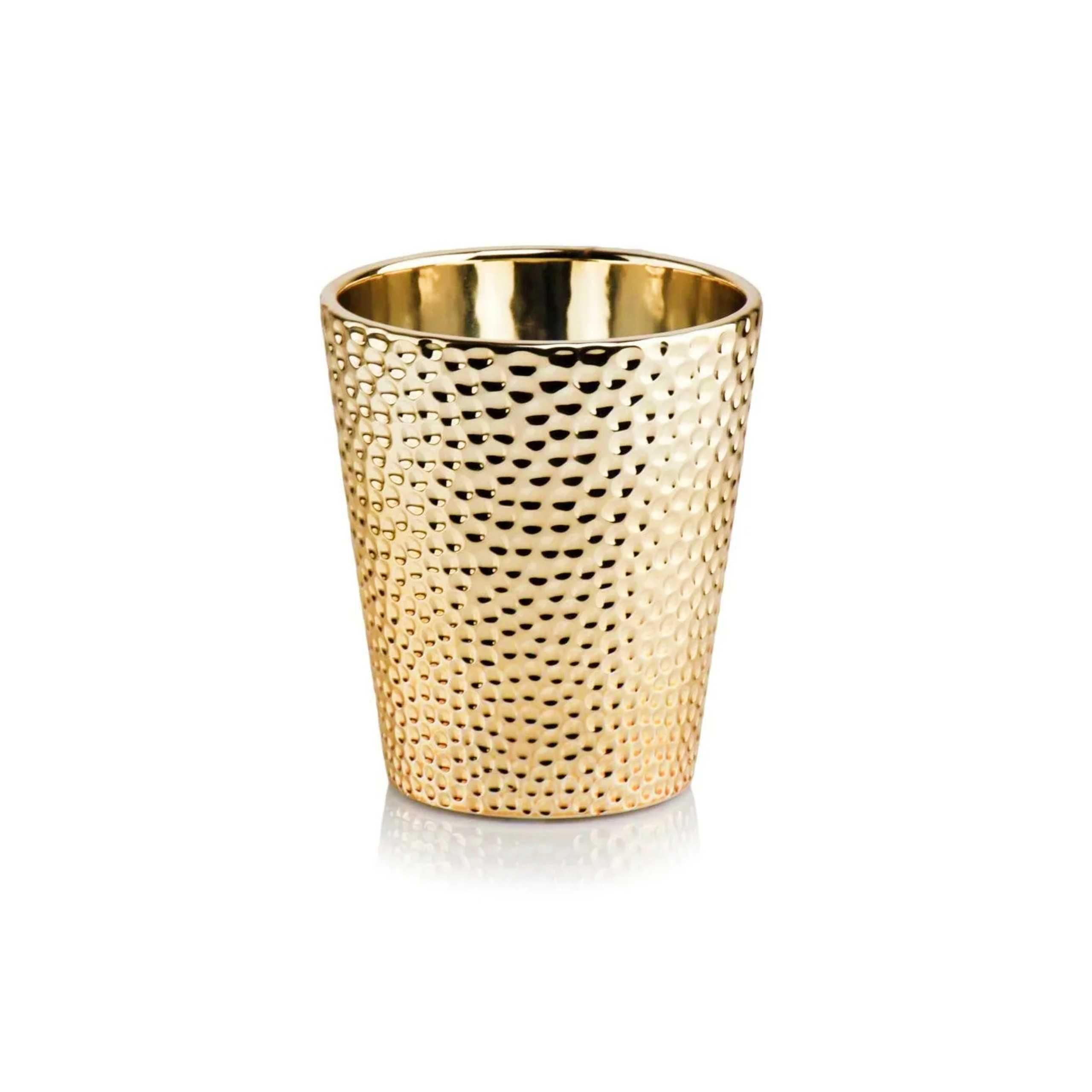 Osłonka Ceramiczna Bubble Orchid Złota Efekt Lustra 13cm d12 Polnix