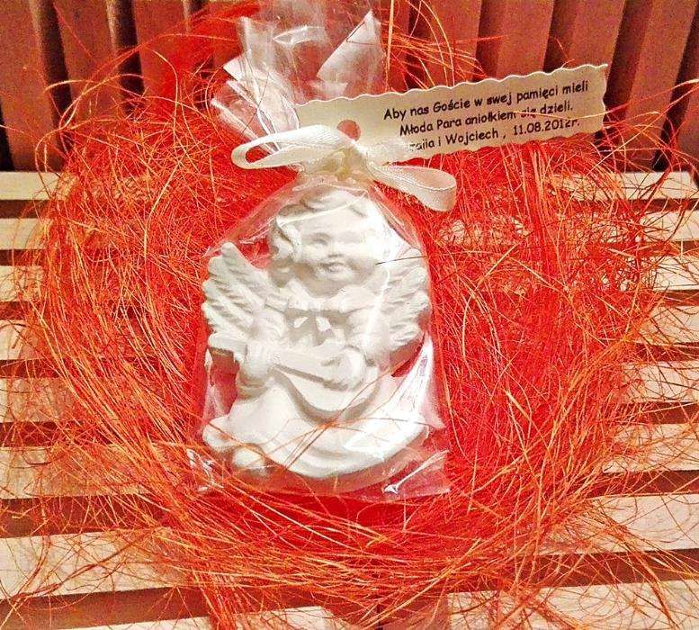 Aniołki gipsowe na podziękowanie