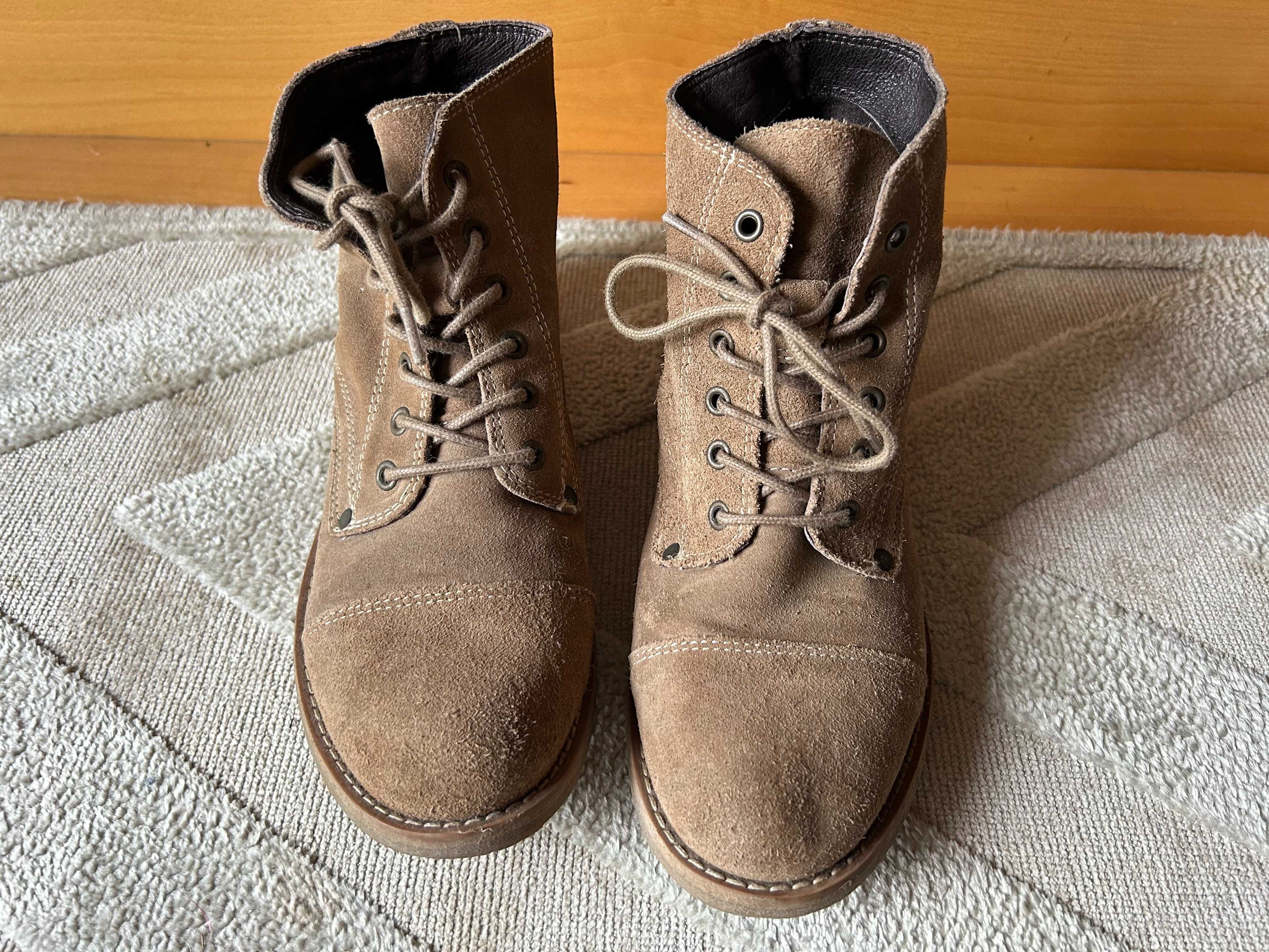 Botins camurça senhora