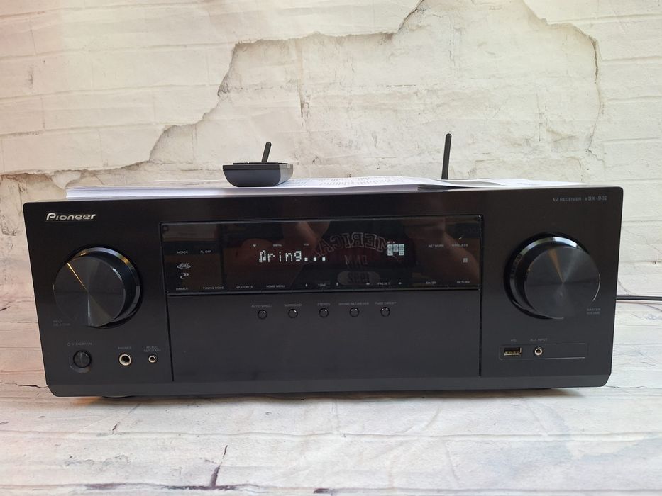 Zaawansowany Pioneer VSX-932 Wifi BT Atmos Vision  HDR 4K Spotify 7.2