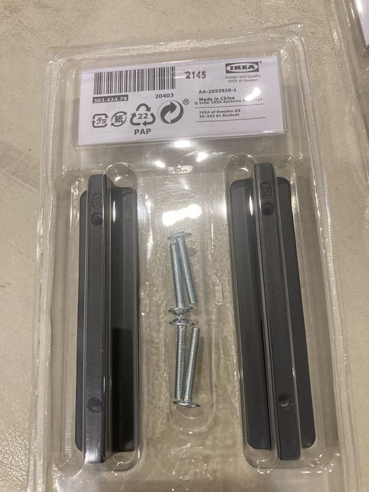 4 puxadores Hackas de 100 mm