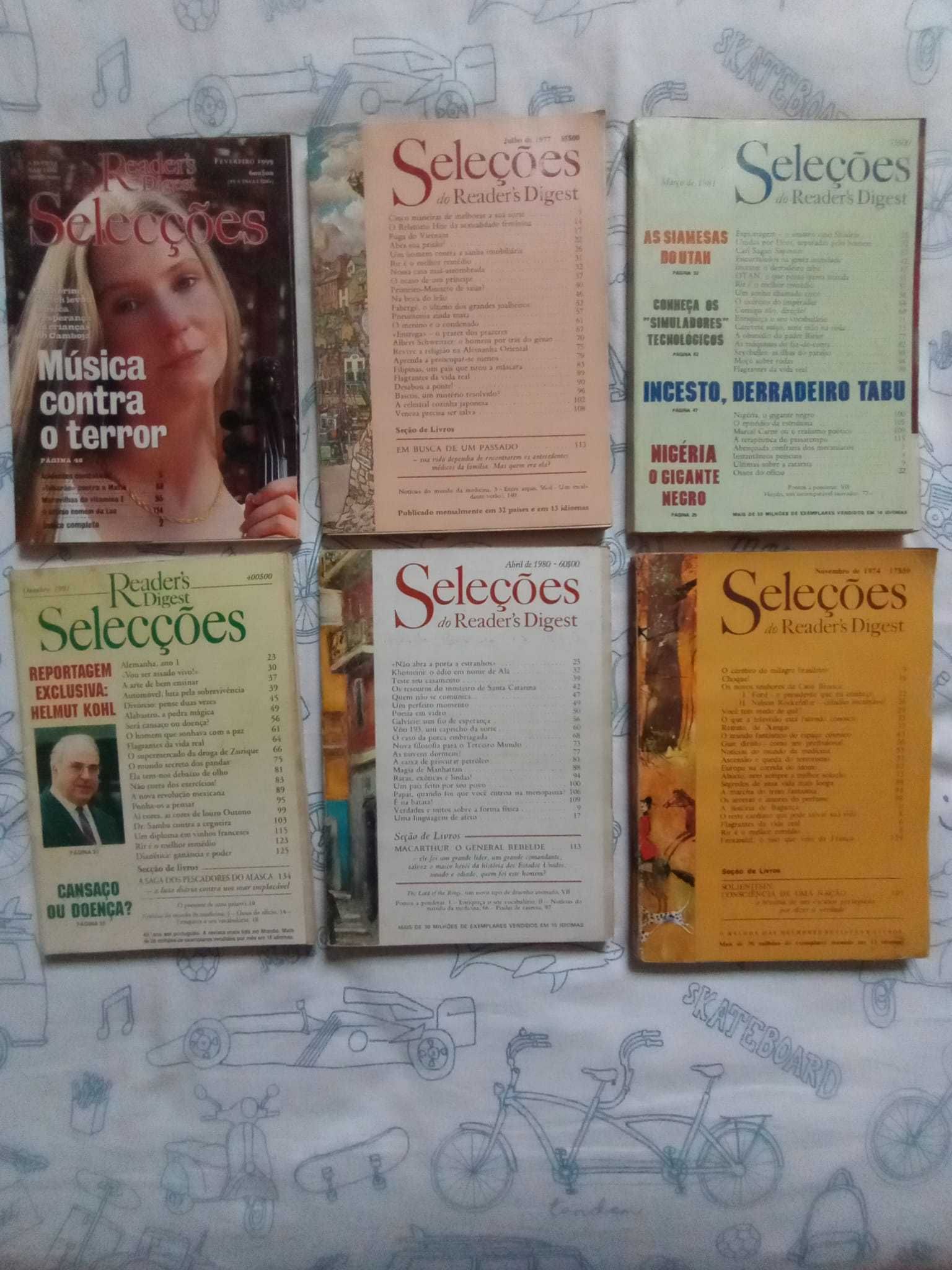 Vendo 42 revistas seleções reader's digest. Bom preço