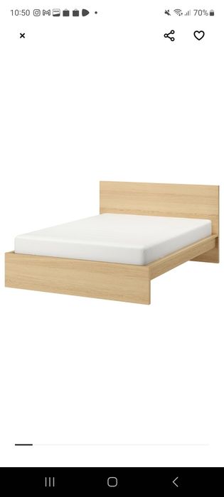 Rama łóżka MALM (Ikea)