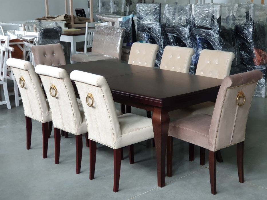 Krzesło pikowane glamour do salonu jadalni wygodne Producent Promocja!