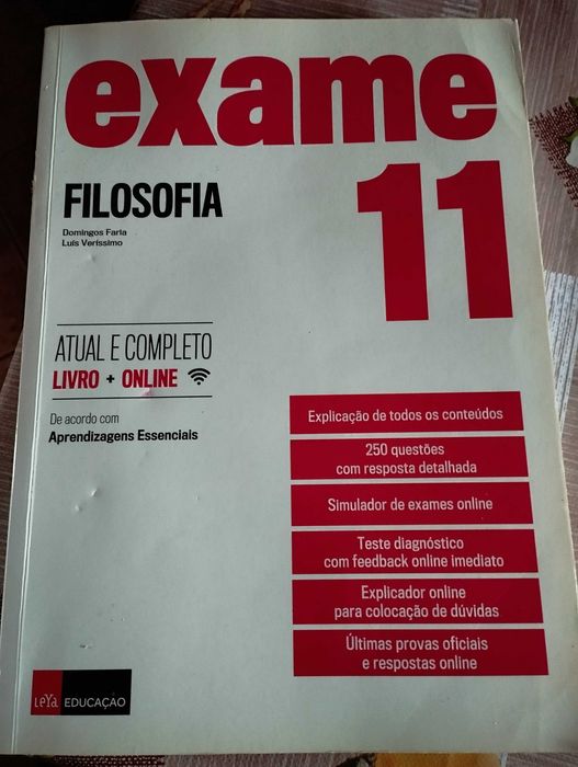 Filosofia exame nacional 11°ano barato 10€ já com portes incluídos