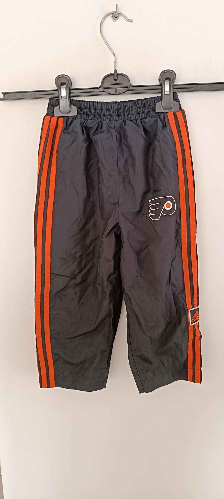 Spodnie dresowe sportowe Adidas NHL Philadelphia Flyers roz 92