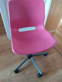 Krzesło obrotowe IKEA różowe