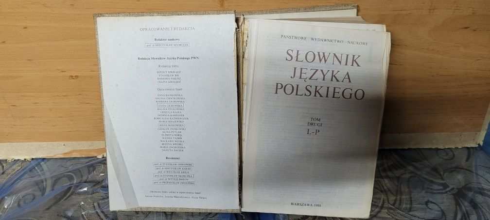 Słownik języka polskiego II L-P 1988 rok