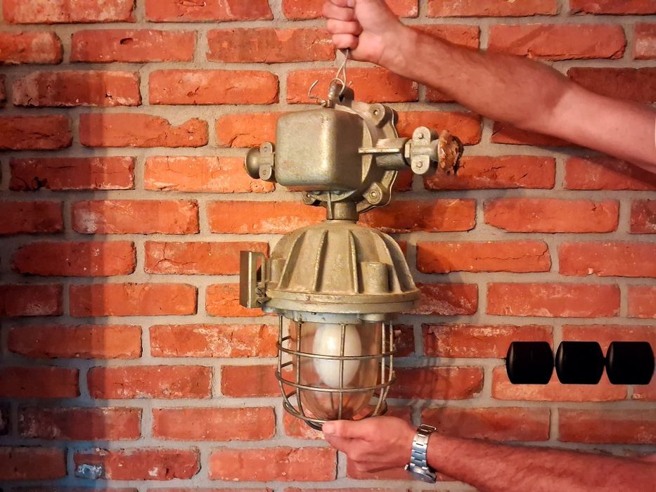 Loft Industrial piękna lampa Omp-125 ZAOS WILKASY Stan Kolekcjonerski!