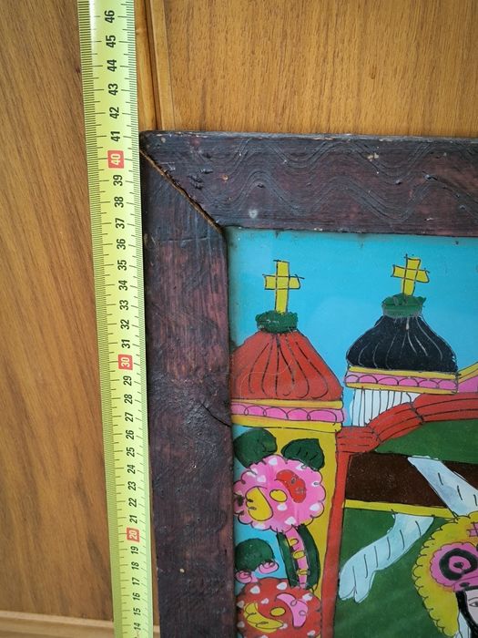 Matka Boska Obraz na szkle przedwojenny Huculski Zakopane ?