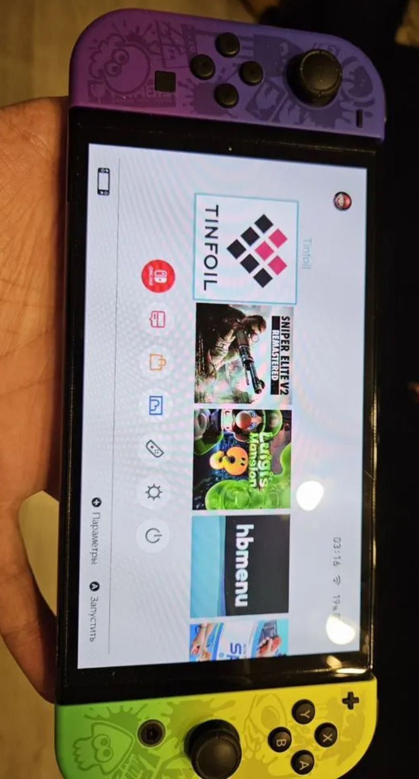 Nintendo switch oled przeszyty