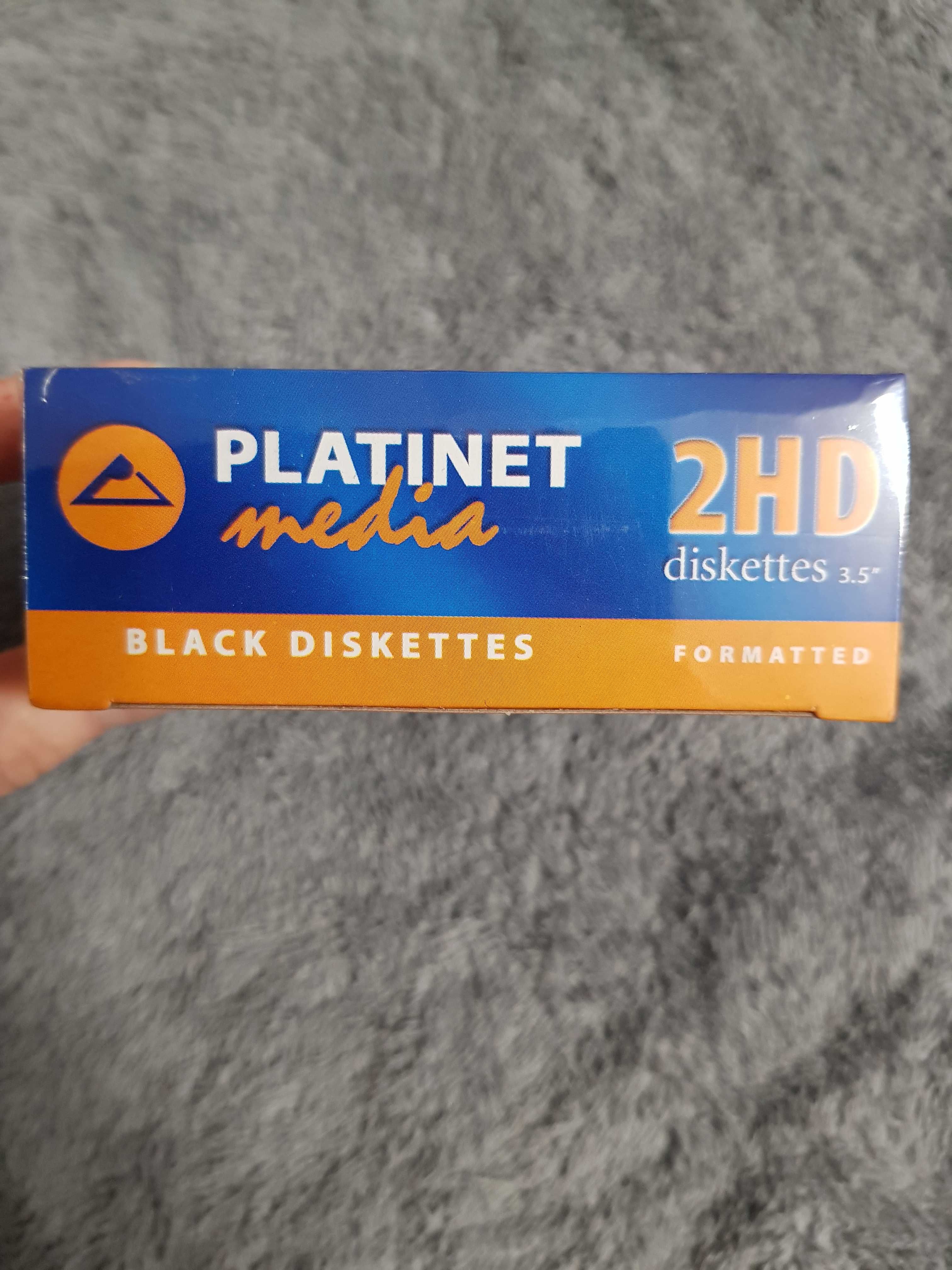 Dyskietki/ 2HD diskettes 3.5" black 10 pack Platinet media NOWE