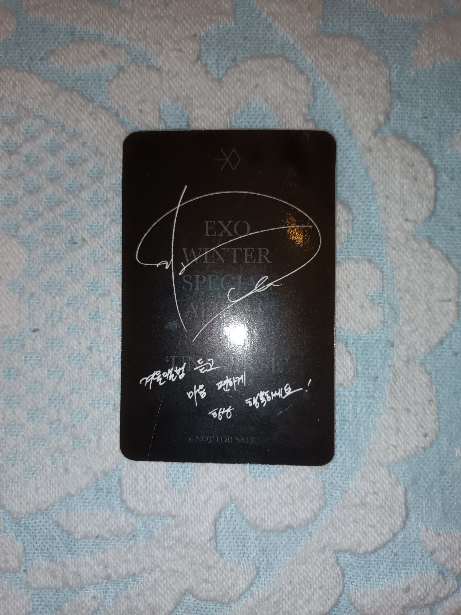 Photocard testa D.O EXO álbum Universe