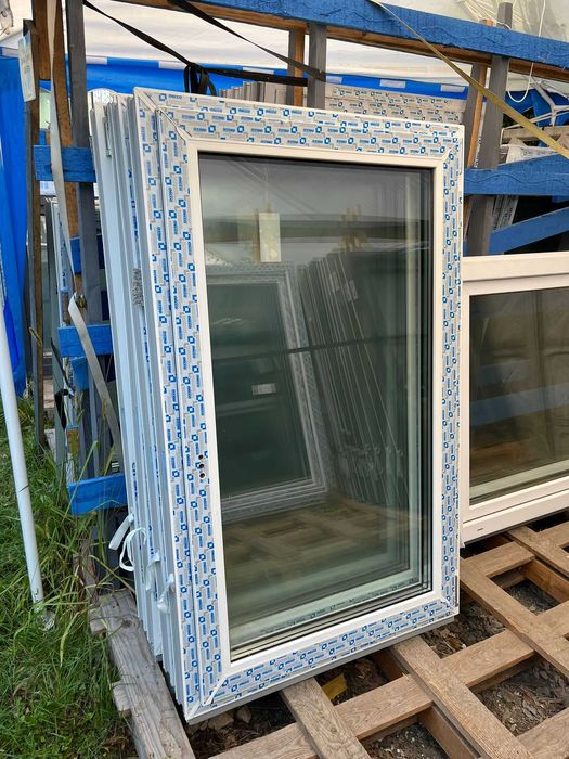 Nowe okno PCV 86x140 Opole od ręki z magazynu!