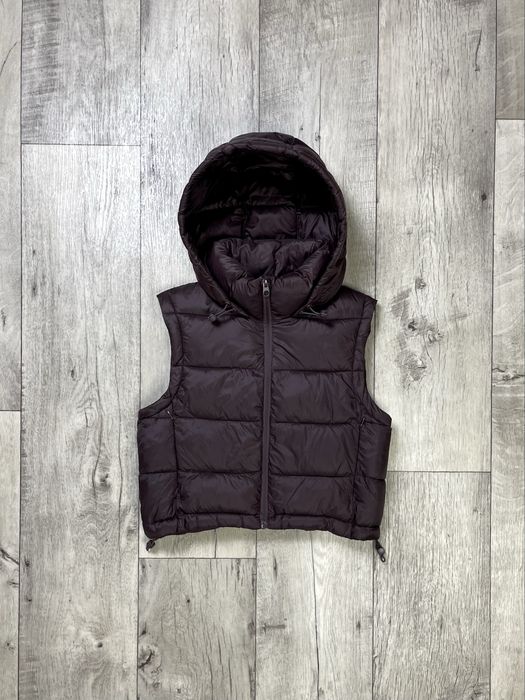 Telly Weijl жилетка S размер женская стеганая демисезонная бордовая