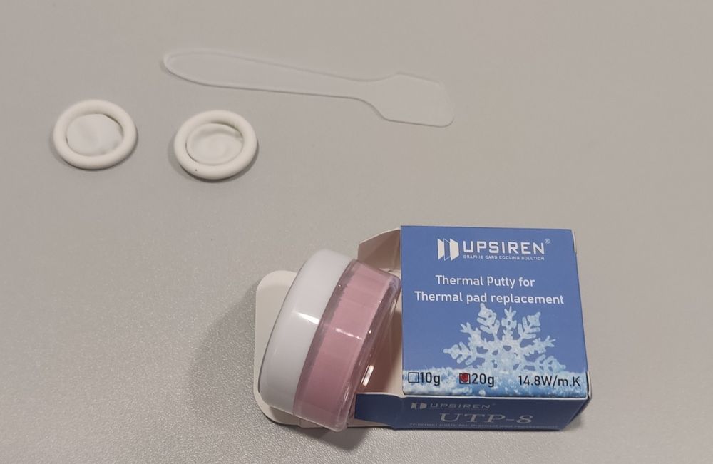 Pasta massa térmica moldável thermal putty Upsiren