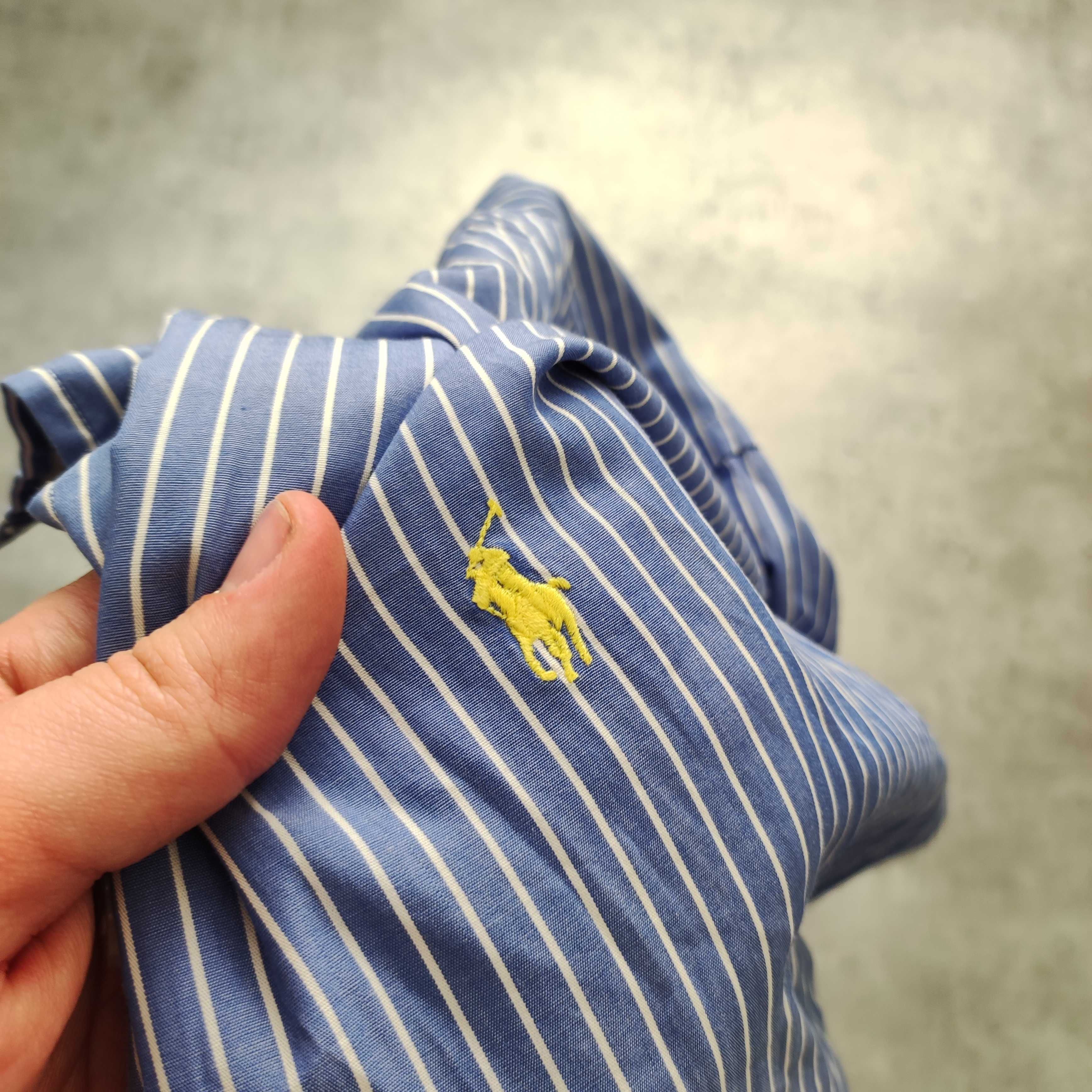 MĘSKA Elegancka Koszula PREMIUM Paski Bawełna Polo Ralph Lauren Golf
