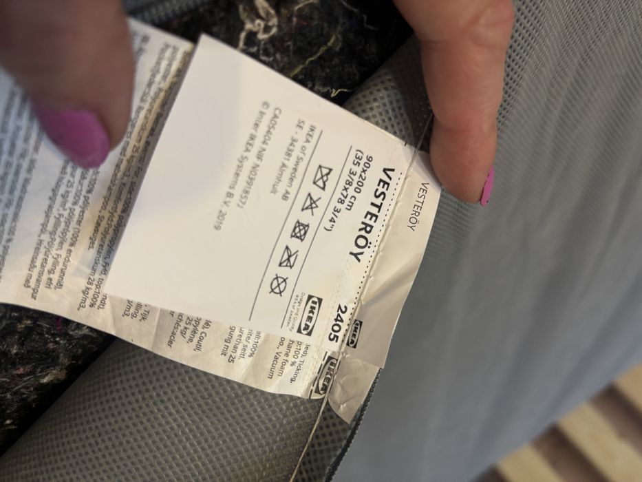 Łóżko Ikea 90x200 z materacem