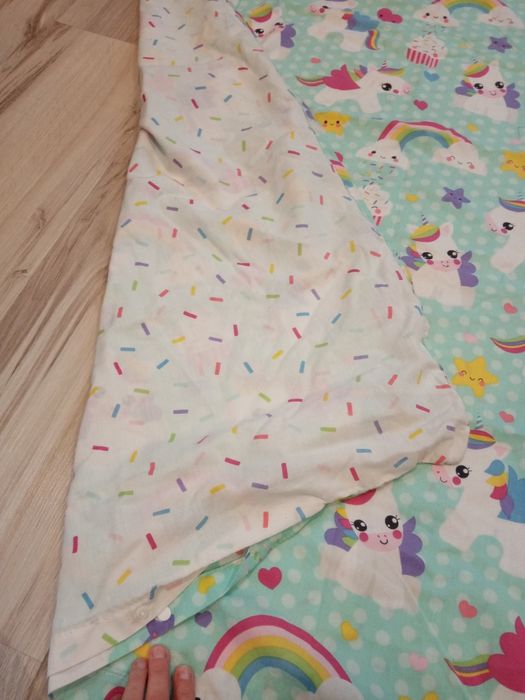 Prześcieradło z gumką jednorożce i poszwa