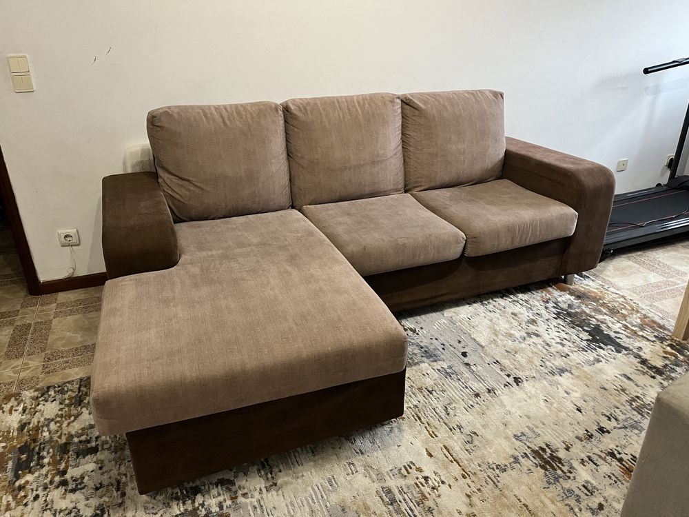 Sofá Chaise em duas cores