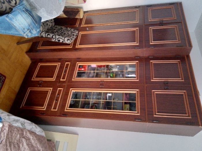 szafa+ regał witryna  PRL vintage