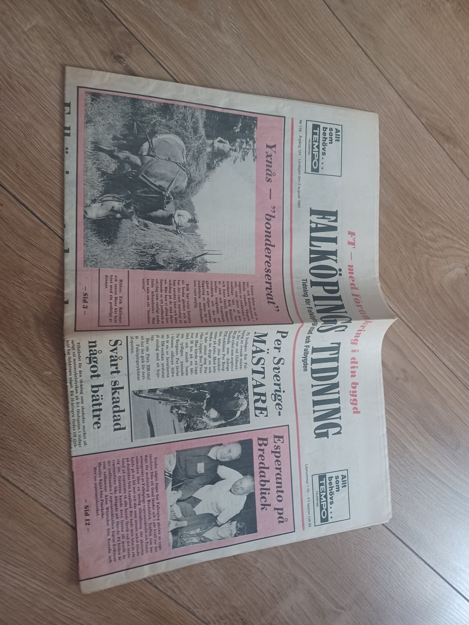 Gazeta z 1980 roku