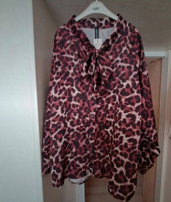 Bluzka koszulowa, koszula panterka, nowa